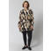 Gozzip Plus Size blouse met print - zand/zwart/oranje