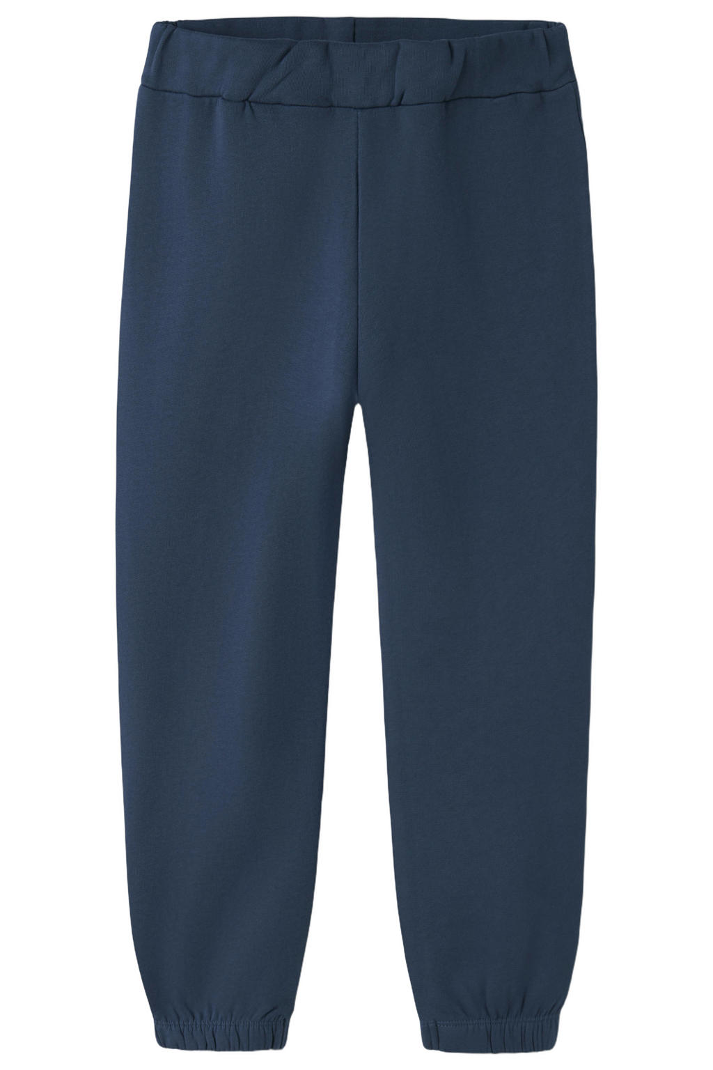 Donkerblauwe jongens GUPPY MINI joggingbroek van katoen met regular fit, elastische tailleband en effen