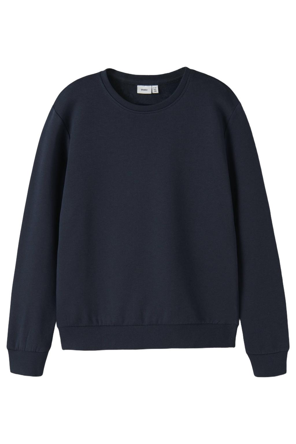 GUPPY MINI sweater met backprint - donkerblauw
