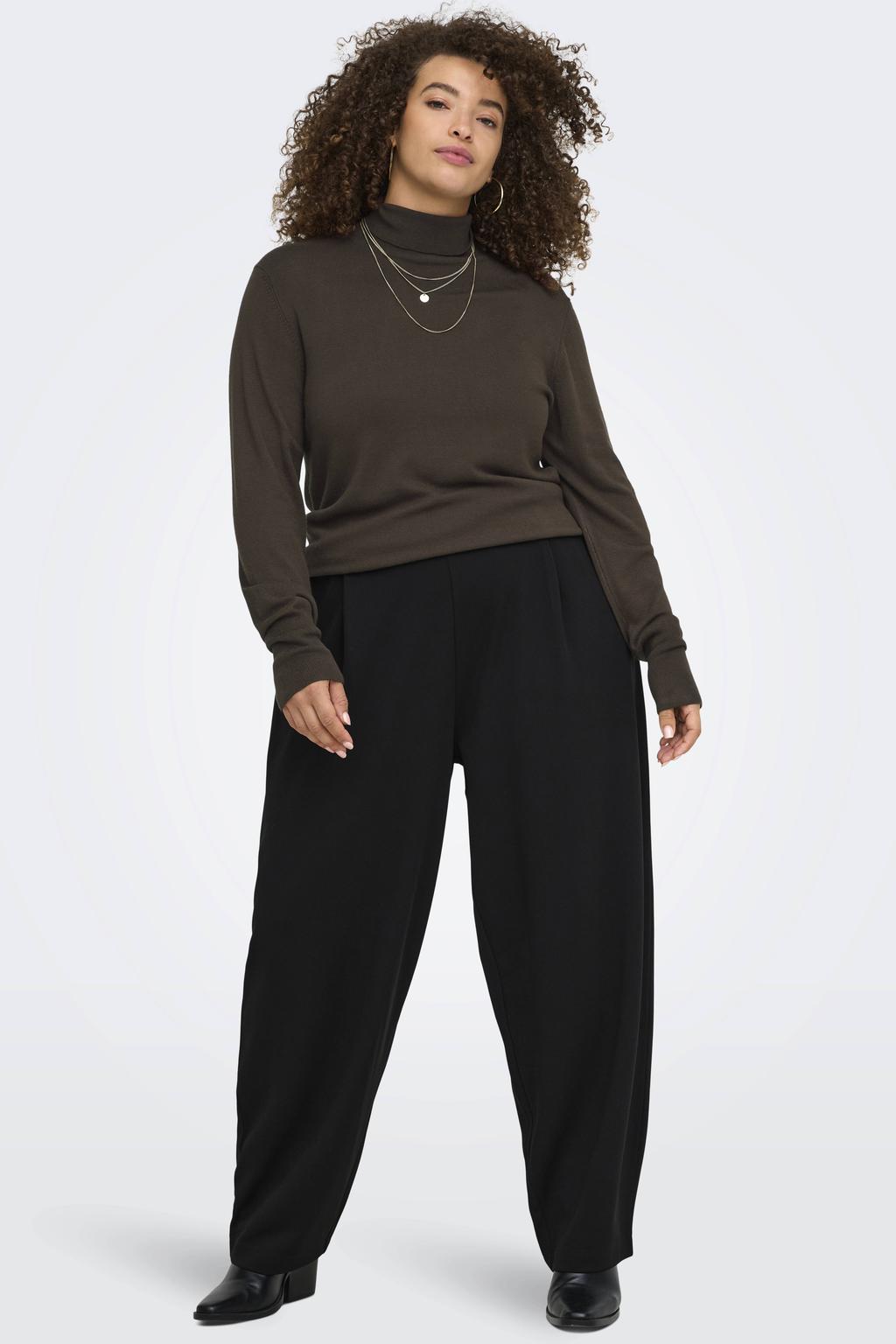 ONLY CARMAKOMA coltrui Plus Size - donkerbruin
