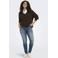 ONLY CARMAKOMA aansluitende gebreide trui Plus Size - donkerbruin