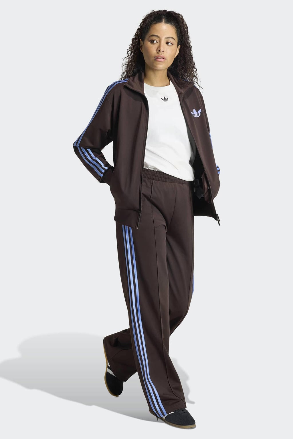 adidas Originals Firebird loose fit broek - donkerbruin