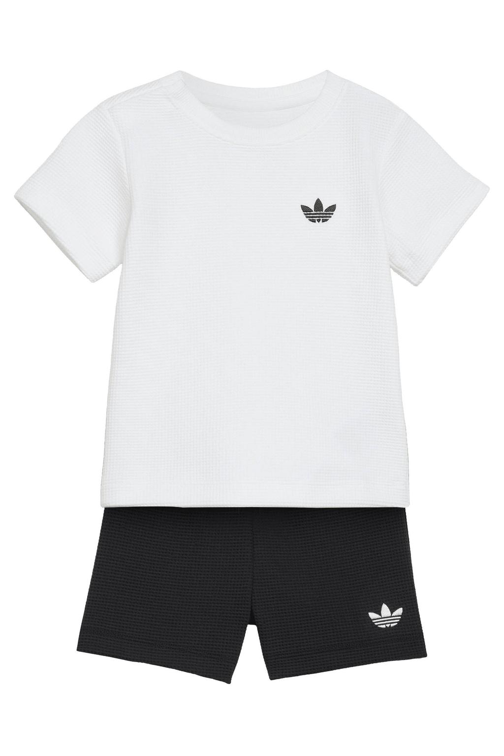 adidas Originals T-shirt en short set - wit