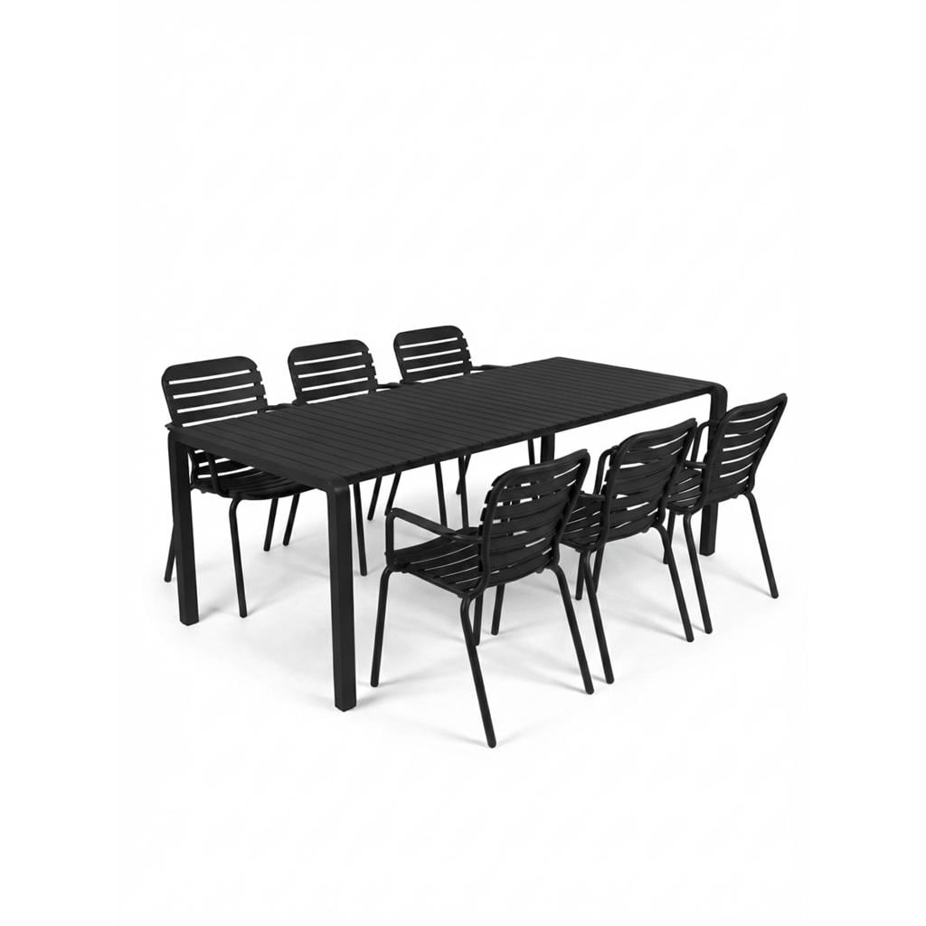 Zuiver diningset Vondel zwart