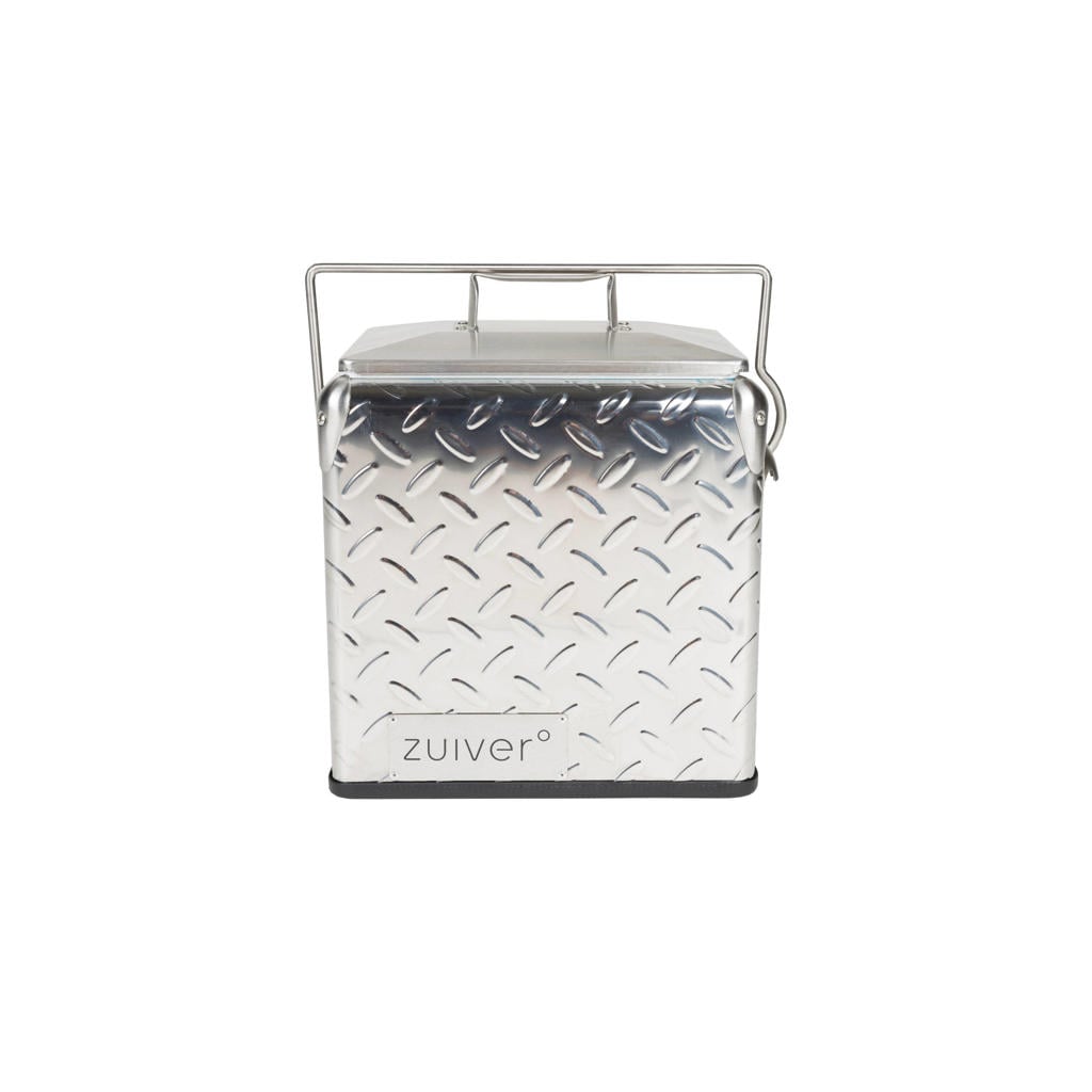 Zuiver stalen koelbox 15 liter 32x24x35,5 cm - zilver