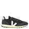 Veja Rio Branco II suède sneakers met logo - zwart/wit