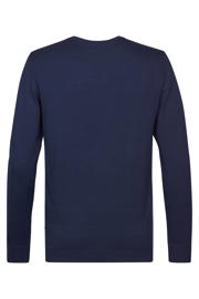 thumbnail: Petrol Industries regular fit gebreide trui - marineblauw