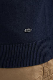 thumbnail: Petrol Industries regular fit gebreide trui - marineblauw