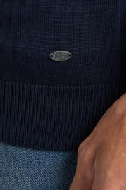 thumbnail: Petrol Industries regular fit gebreide trui - marineblauw