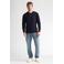 Petrol Industries regular fit gebreide trui - marineblauw