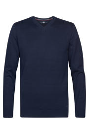 thumbnail: Petrol Industries regular fit gebreide trui - marineblauw