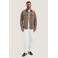 Dstrezzed regular fit gemêleerd overshirt - bruin