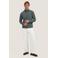 Dstrezzed piqué slim fit casual overhemd - grijsgroen