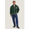 Dstrezzed baseball jacket met borduursels, backprint en wol - groen
