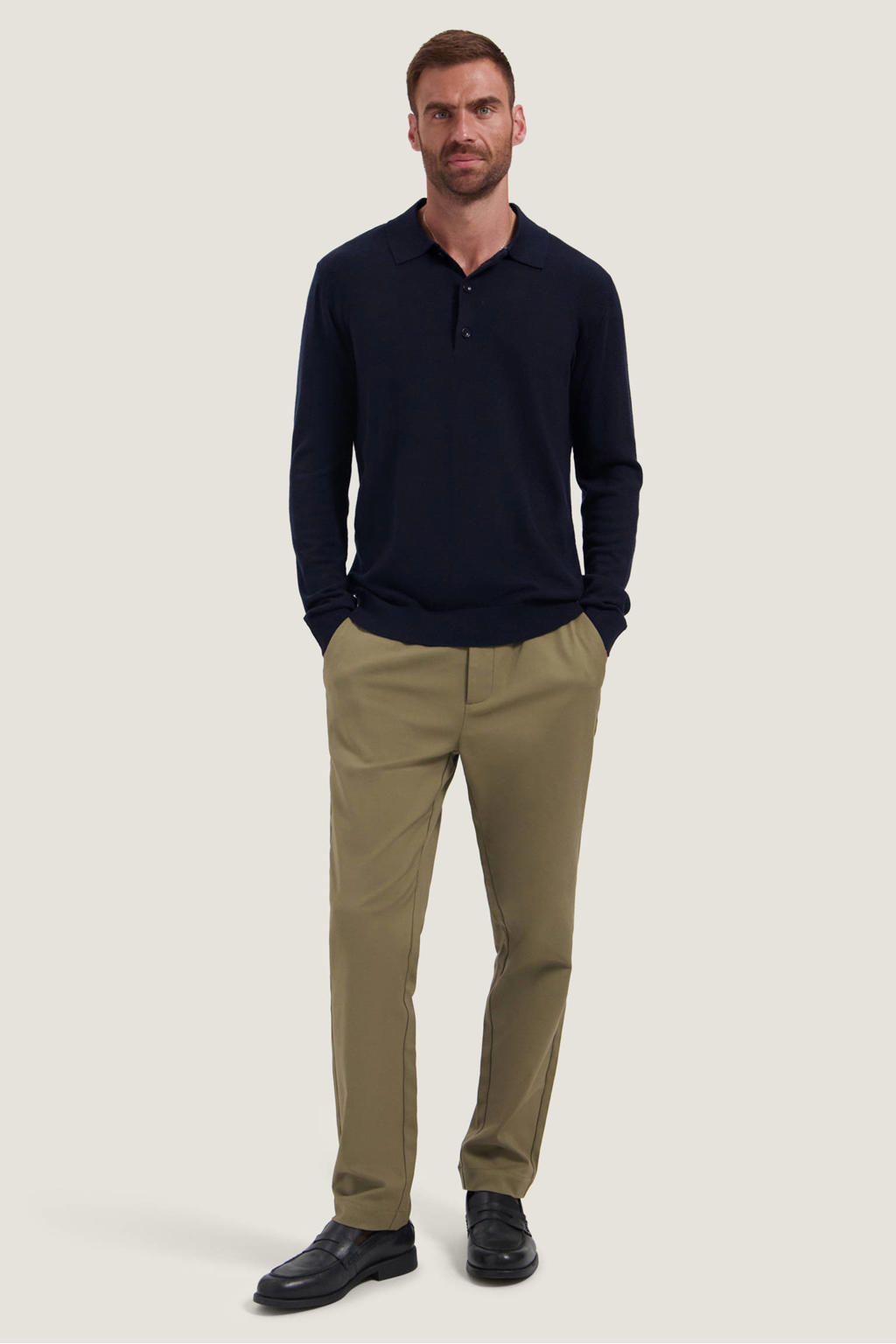 Dstrezzed tapered chino - grijs