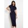 LOLALIZA midi jurk - donkerblauw