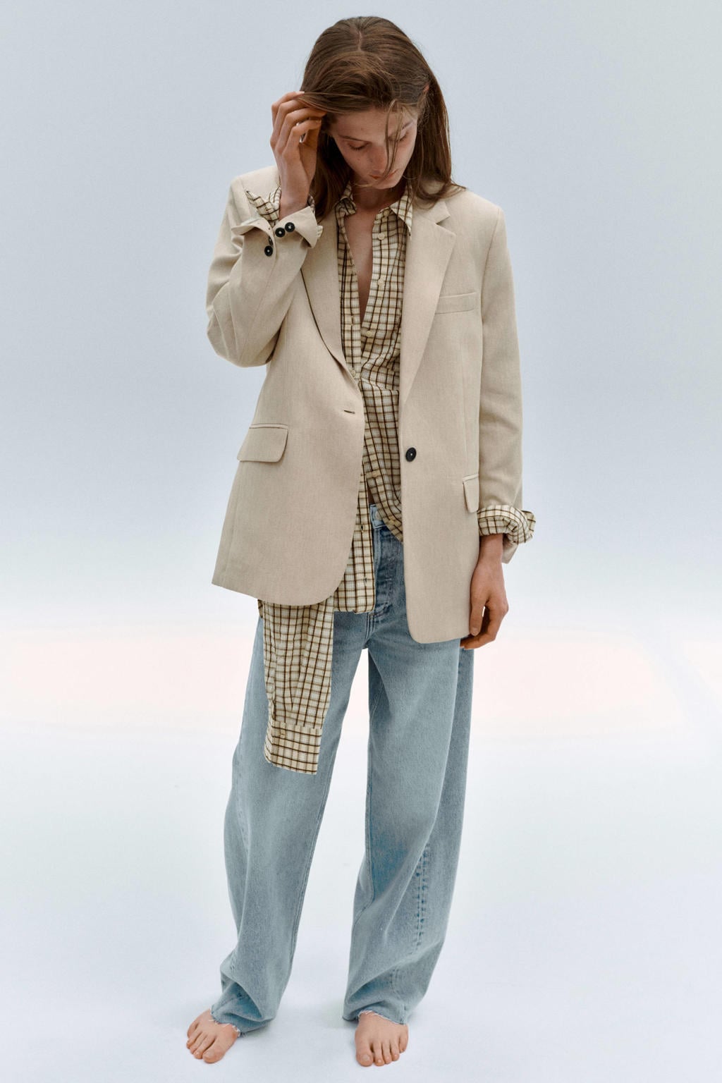 Mango barrel jeans - lichtblauw