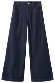 thumbnail: Mango wide leg jeans - donkerblauw