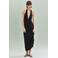 Mango halter midi zomerjurk - zwart