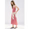 Mango viscose gebloemde midi jurk - rood