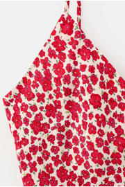 thumbnail: Mango viscose gebloemde midi jurk - rood