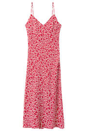 thumbnail: Mango viscose gebloemde midi jurk - rood