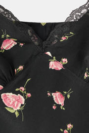 thumbnail: Mango viscose gebloemde jurk - zwart