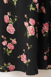 thumbnail: Mango viscose gebloemde jurk - zwart