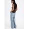Mango regular waist flared jeans - mediumblauw