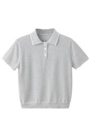 thumbnail: Mango polo met krijtstreep - blauw