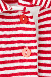 thumbnail: Mango polo met krijtstreep - rood