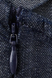 thumbnail: Mango korte denim halterjurk - donkerblauw