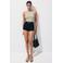 Mango top met glitters - beige