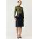 YAS slim fit top - donkergroen