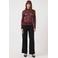 YAS slim fit top - donkerrood