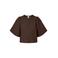 YAS regular fit jacquard top - bruin