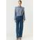 YAS geruite blouse - blauw