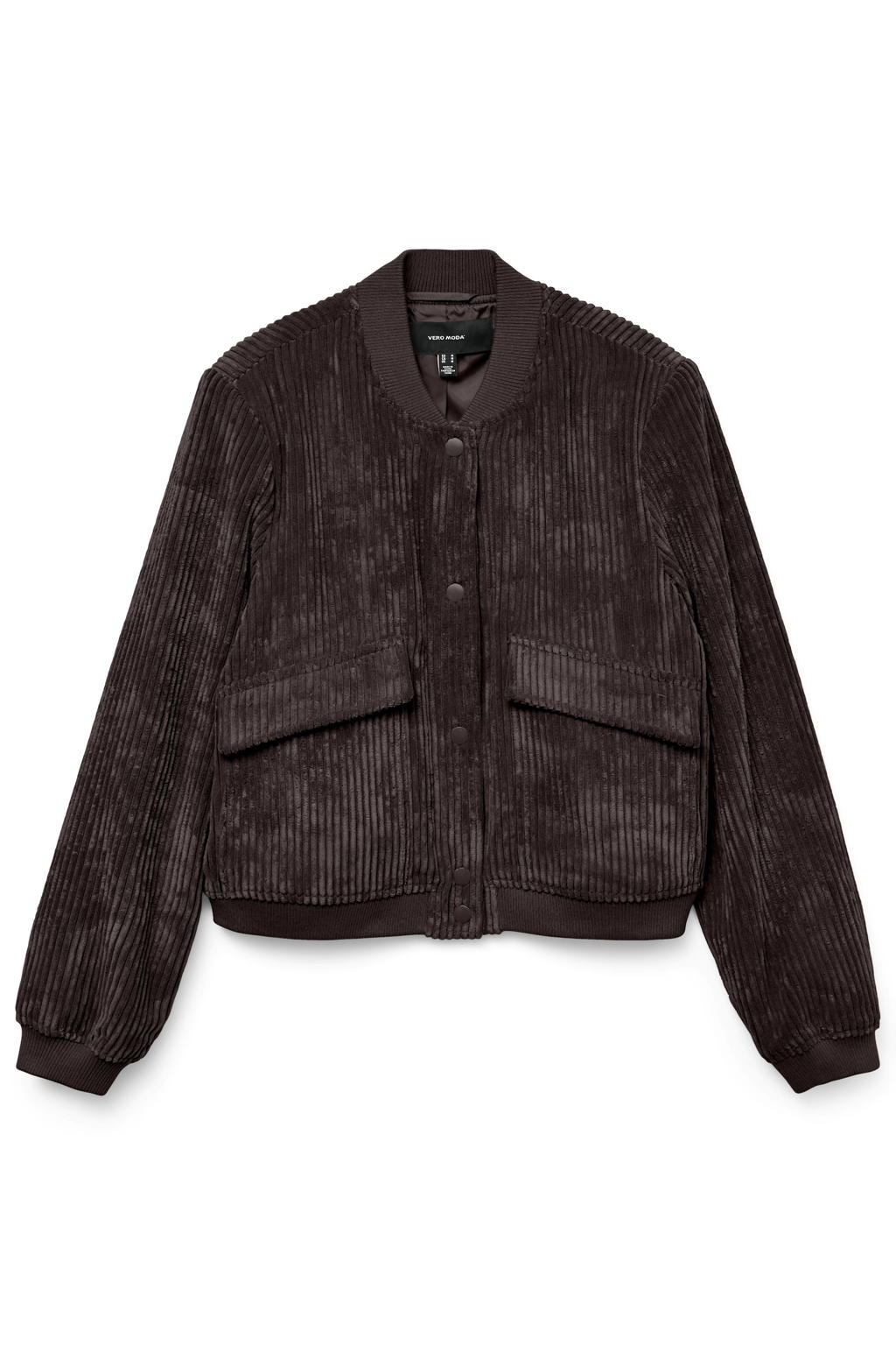 VERO MODA corduroy jas - donkerbruin