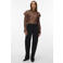 VERO MODA blouse met ruches - bruin