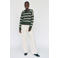 VERO MODA gebreide gestreepte trui met wol - groen