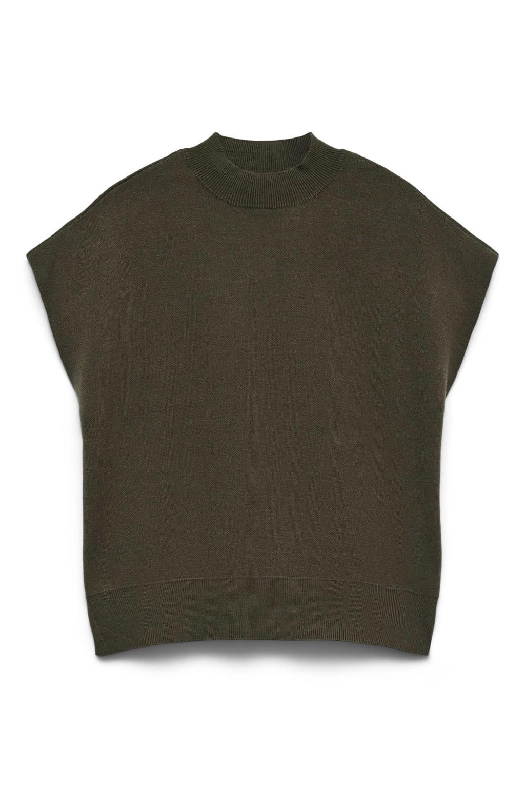 VERO MODA gebreide trui - donkergroen