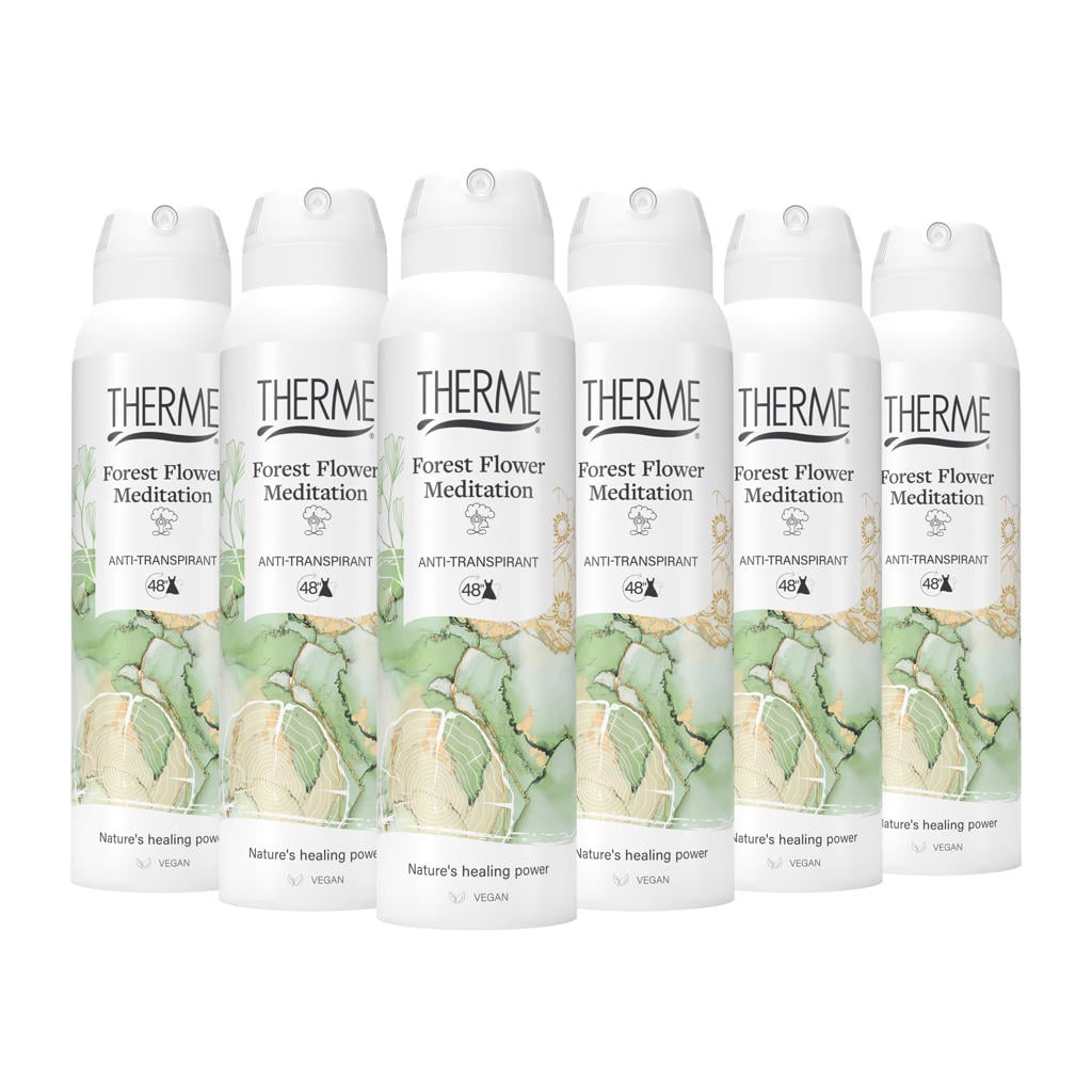 Therme Forest Flower Meditation Anti-Transpirant - 6 x 150 ml