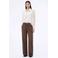 Modström wide leg jeans met ceintuur - bruin