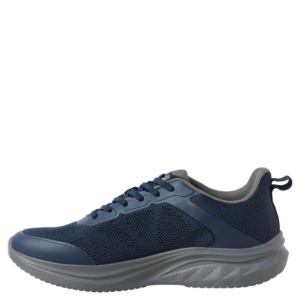 Donkerblauwe heren JACK & JONES Jfwdrago Knit gebreide sneakers - van textiel met elastische veters