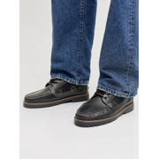 thumbnail: JACK & JONES Jfwbrooklyn leren bootschoenen met profielzool - zwart