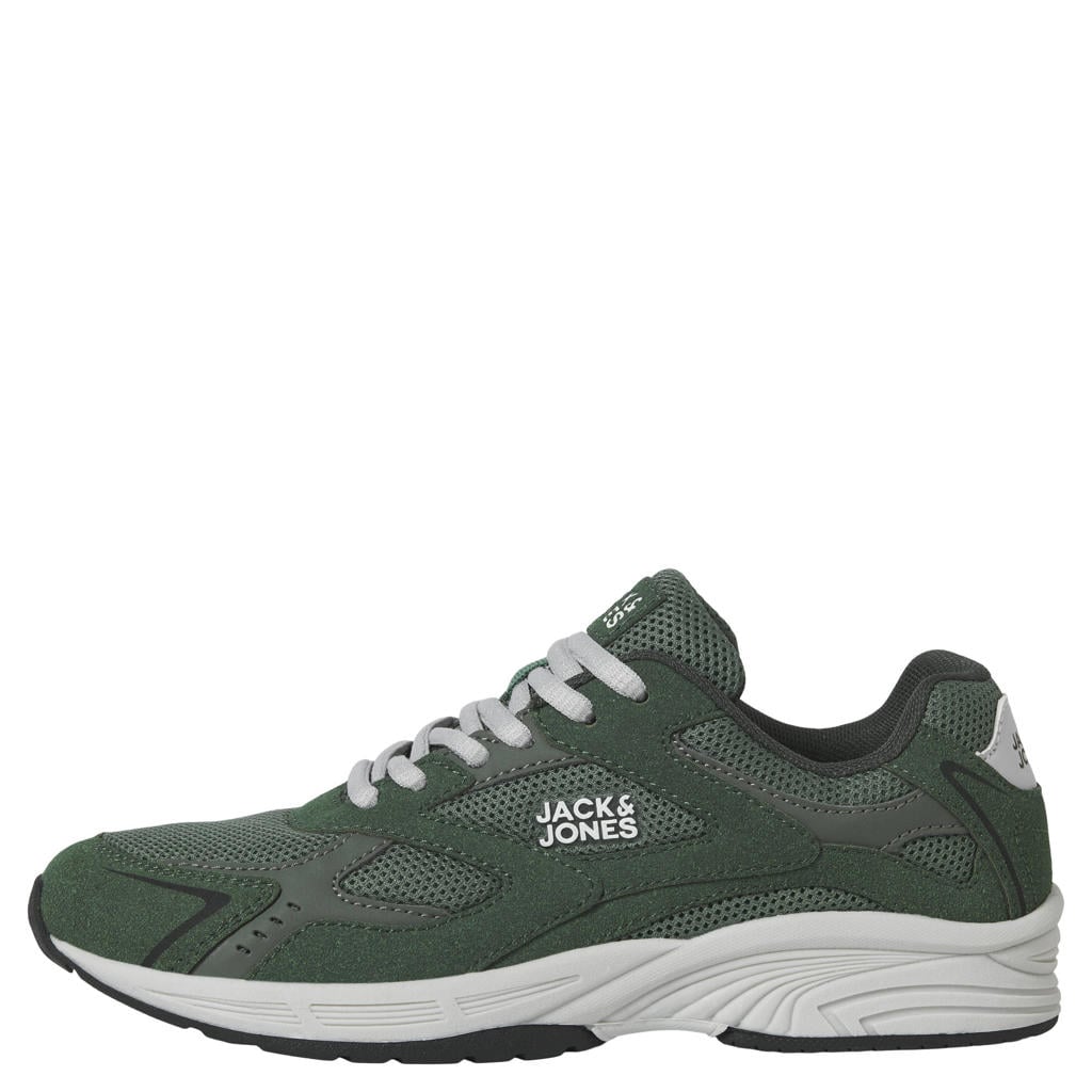Groene jongens JACK & JONES Jfwwest sneakers - van 100% polyester/polyurethan met veters