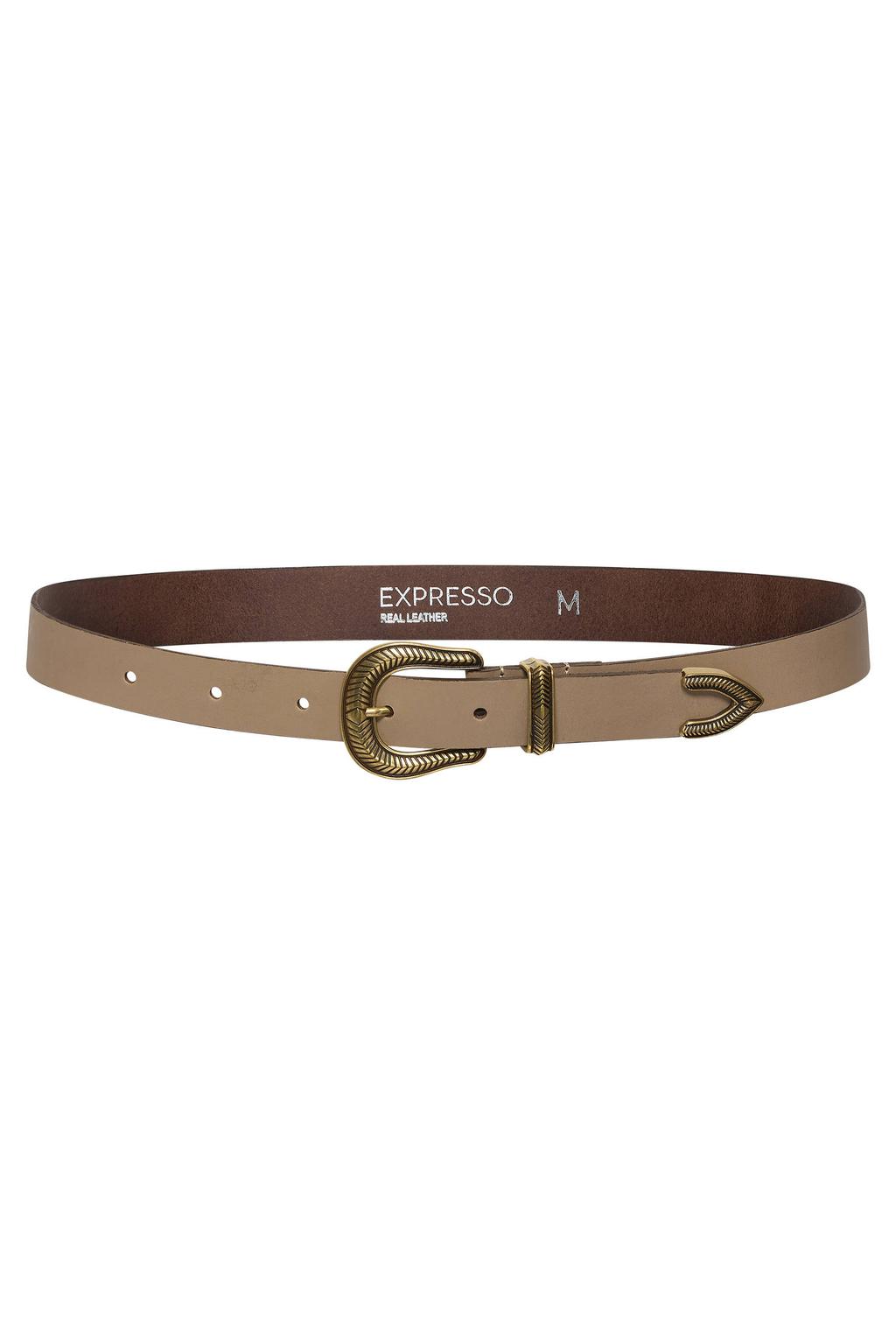 Expresso leren riem beige