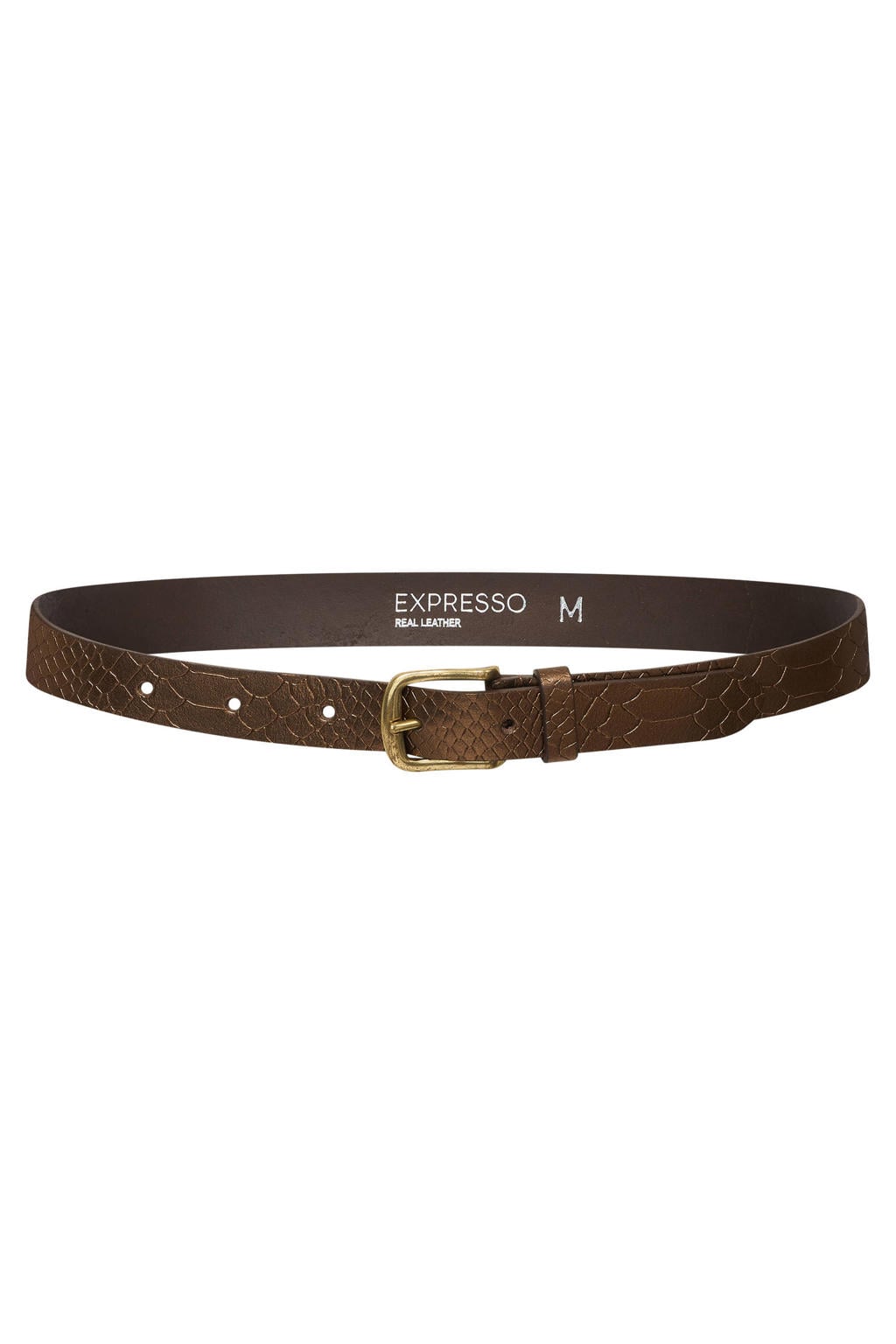 Expresso leren riem brons