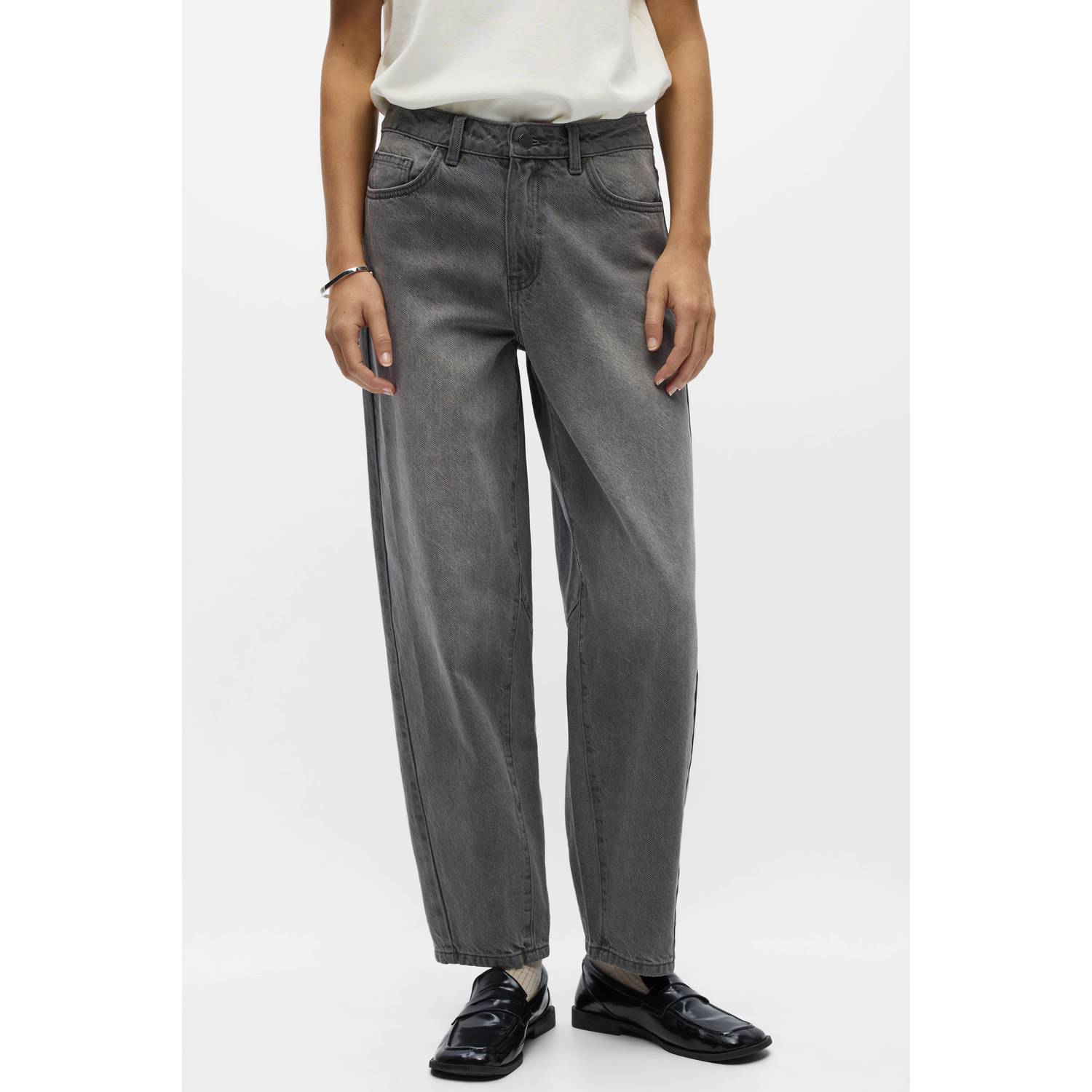 OBJECT OBJMIU barrel jeans grey denim