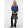 VERO MODA semi-transparante geruite blouse - blauw